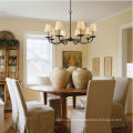 Black fancy chandelier pendant light modern with clear crystal LT-85538